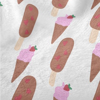 Chocolate Strawberry Ice Cream Minky