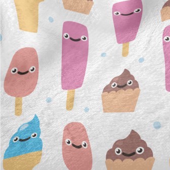 Cartoon Smiling Ice Cream Minky