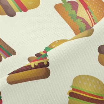 Cartoon Various Burgers Piqué