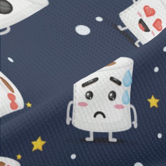 Funny Expression Toilet Paper Piqué