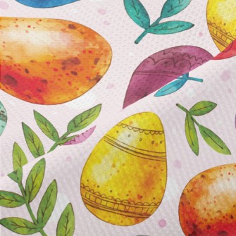 Watercolor Hand Painted Easter Piqué