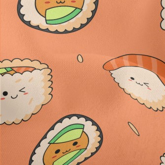 Japanese Cute Sushi Rolls Lightweight Performance Linen