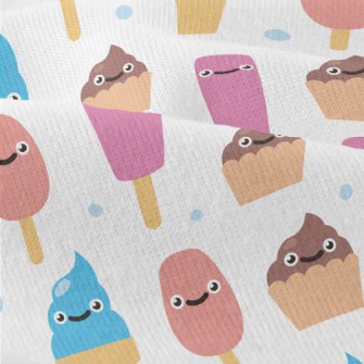 Cartoon Smiling Ice Cream Modern Jersey