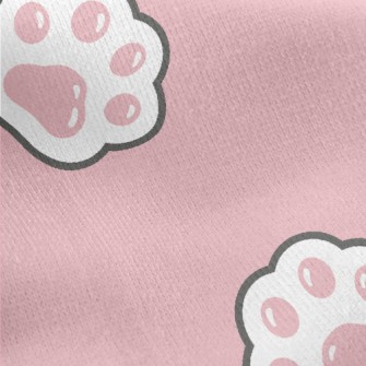 Japanese Cute Cat Paw Jersey Backed Fleece