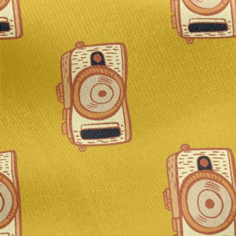 Vintage Retro Camera Jersey Backed Fleece