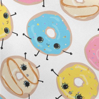 Funny Smiley Donut Pongee