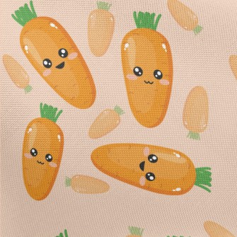 Happy Expression Carrot Pongee
