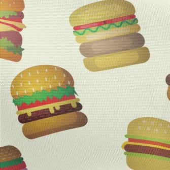 Cartoon Various Burgers Pongee