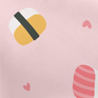 Cute Sushi And Fish Plate Pongee