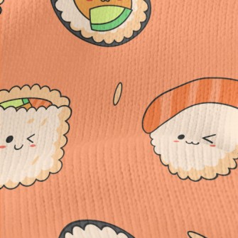 Japanese Cute Sushi Rolls Stretch Jersey
