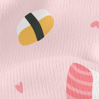 Cute Sushi And Fish Plate Stretch Jersey