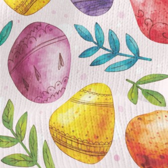 Watercolor Hand Painted Easter Stretch Jersey