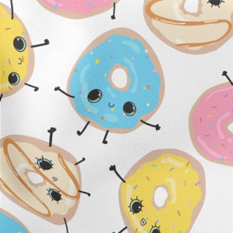 Funny Smiley Donut Lightweight Cotton Poplin