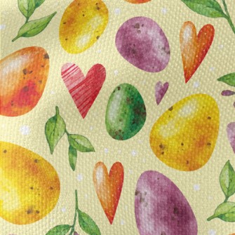 Watercolor Easter Eggs Waterproof Canvas