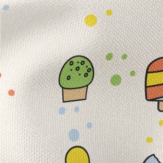 Cartoon Dessert Pattern Waterproof Canvas