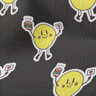 Smiling Face Holding Burger Terry