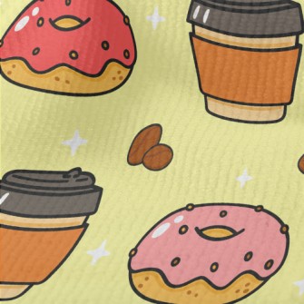 Pink Donut And Coffee Terry
