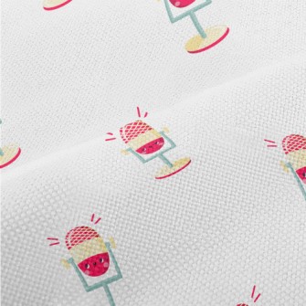 Pink Cartoon Microphone Performance Linen