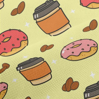 Pink Donut And Coffee Performance Linen