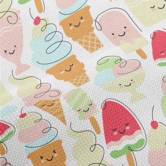 Smiley Face Ice Cream Performance Linen