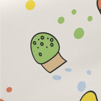 Cartoon Dessert Pattern Twill