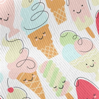 Smiley Face Ice Cream Standard Corduroy