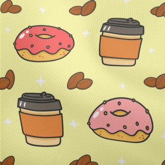 Pink Donut And Coffee Dobby