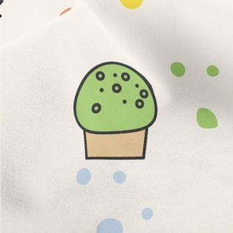 Cartoon Dessert Pattern Micro Fleece