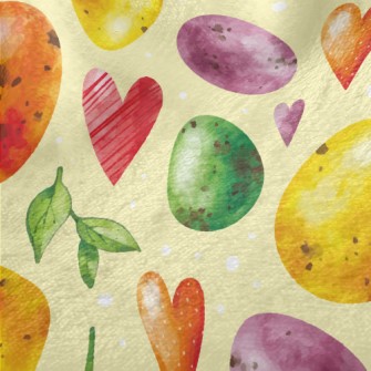Watercolor Easter Eggs Minky