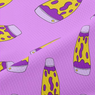 Cartoon Doodle Lava Lamp Piqué