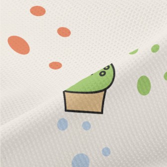 Cartoon Dessert Pattern Piqué
