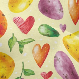 Watercolor Easter Eggs Lightweight Performance Linen
