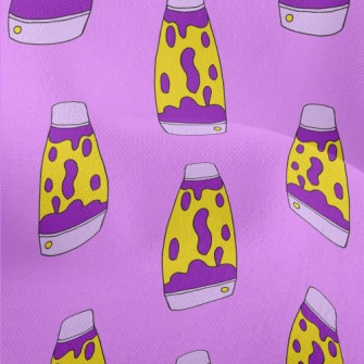 Cartoon Doodle Lava Lamp Lightweight Performance Linen