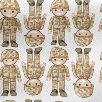 Children&#39;s Soldier Toys Jersey Backed Fleece
