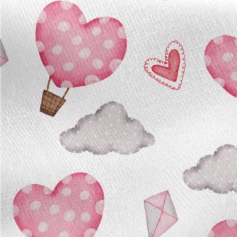 Valentine&#39;s Day Love Hot A Jersey Backed Fleece