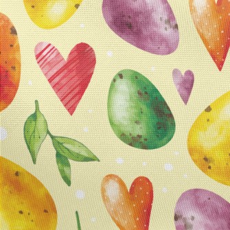 Watercolor Easter Eggs Pongee