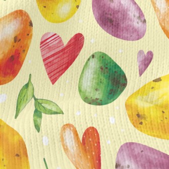 Watercolor Easter Eggs Stretch Jersey