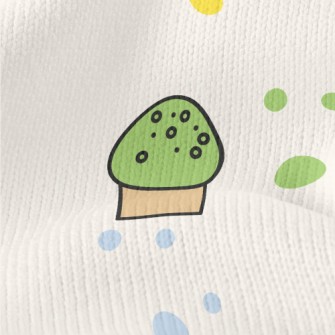 Cartoon Dessert Pattern Stretch Jersey