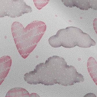 Wave Love Dot Cloud Chiffon