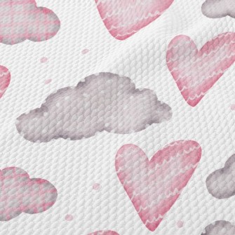 Wave Love Dot Cloud Birdseye Piqué