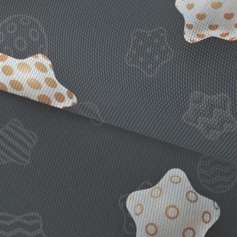 3D Golden Stars Waterproof Oxford