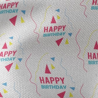 Happy Happy Birthday Waterproof Canvas