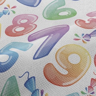 Colorful Balloon Numbers Performance Linen