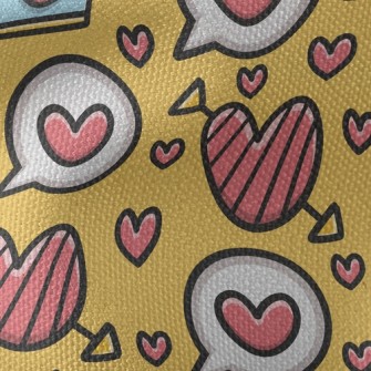 Dialog Heart Waterproof Canvas