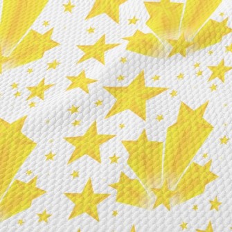 3D Flying Stars Birdseye Piqué