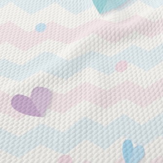Soft Wavy Heart Birdseye Piqué