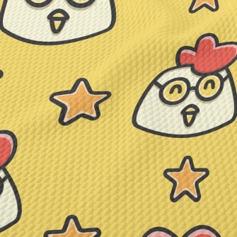 Smiling Glasses Cock Birdseye Piqué
