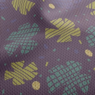 Floating Polygon Athletic Mesh Flat Back