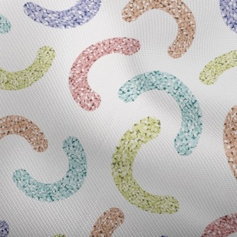 Shiny Sequins Curved Dobby