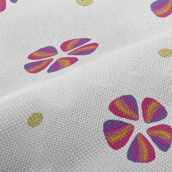 Triangular Splicing Flower Sha Performance Linen